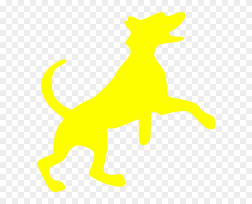 Yellow Dog Clip Art - Flyball Dog On Board Leaping Dog Paw Print Car Magnet #13271