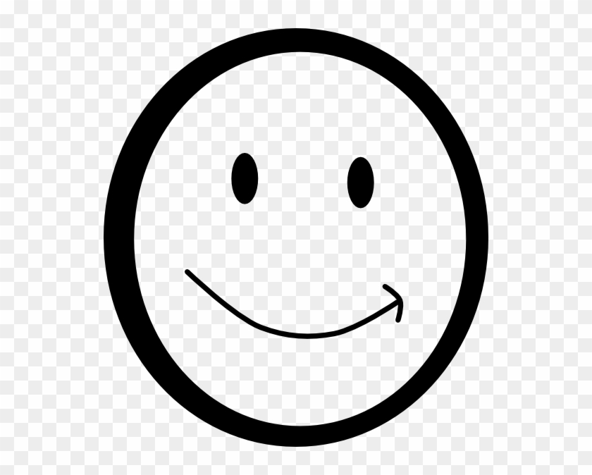 Smiley Face Clipart Black And White - Smile Emoji Black And White #13456