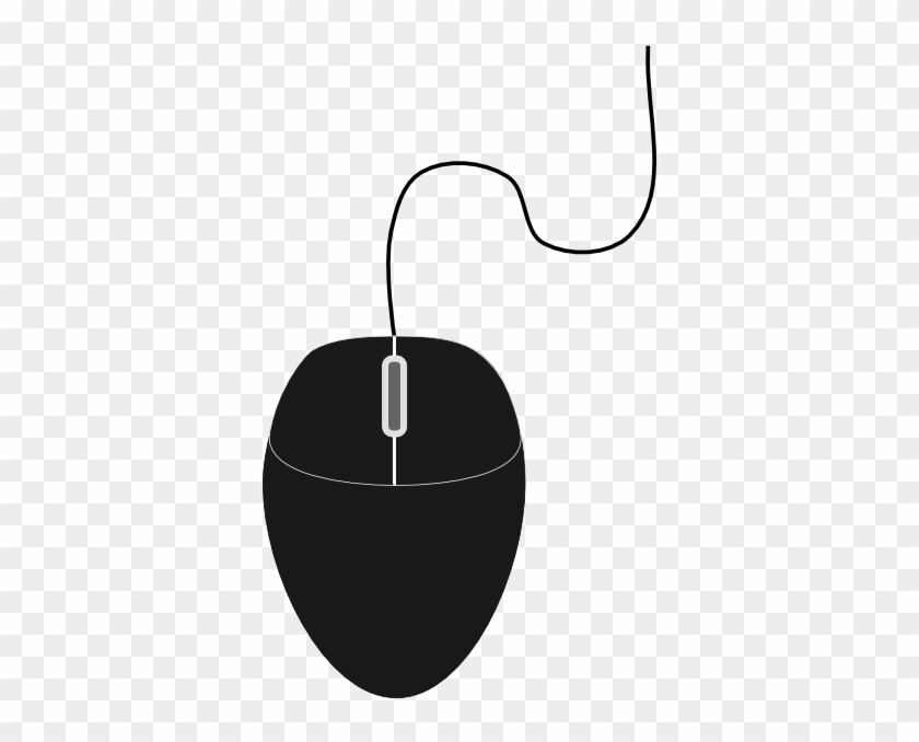 Computer Mouse Clipart Black And White Free - Computer Mouse Vector Png #13514