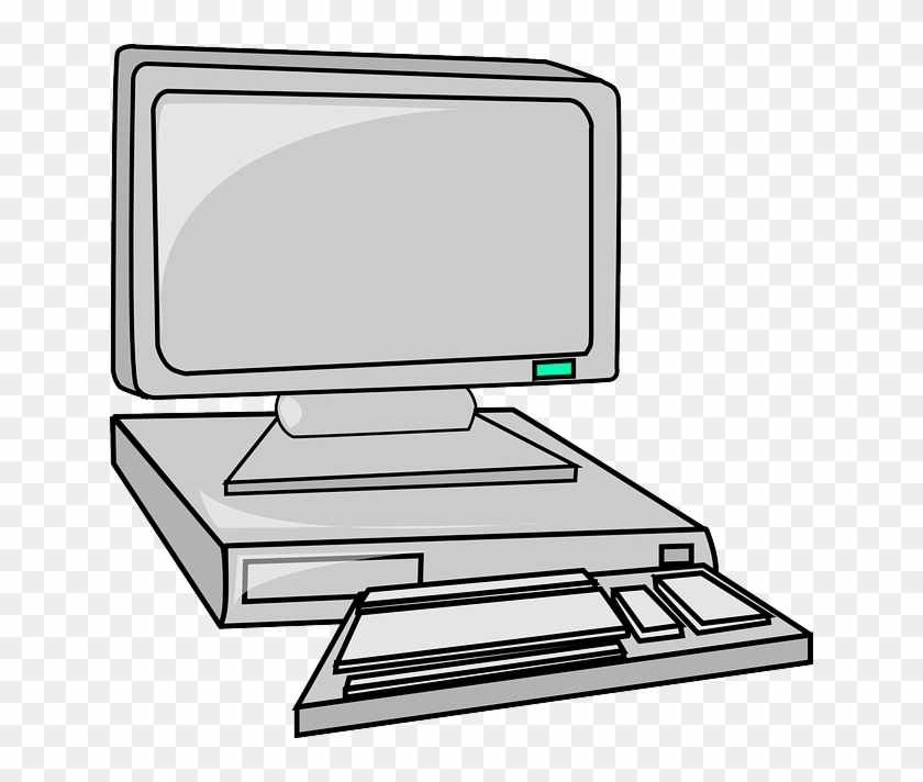 Computer Clipart Grey - Animated Computer #13518