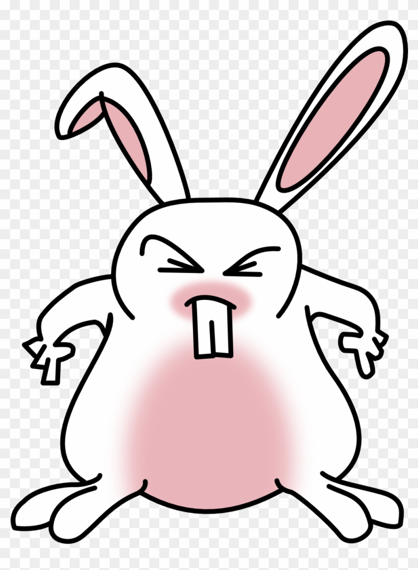 Easter Bunny Rabbit Clipart - Angry Bunny Clipart #13542