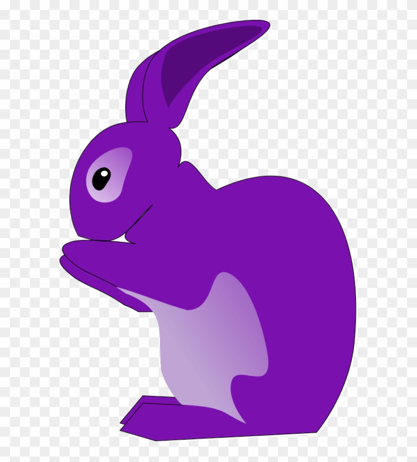 Purple Bunny Clipart - Rabbit Clip Art #13602