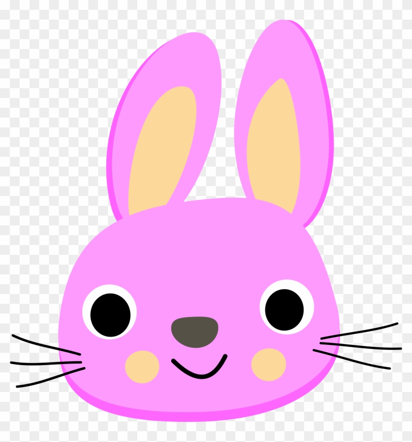 bunny face clipart