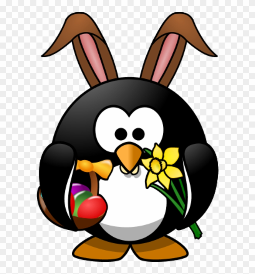 Easter Penguin Png Clip Art - Easter Bunny Penguin Shower Curtain #13715