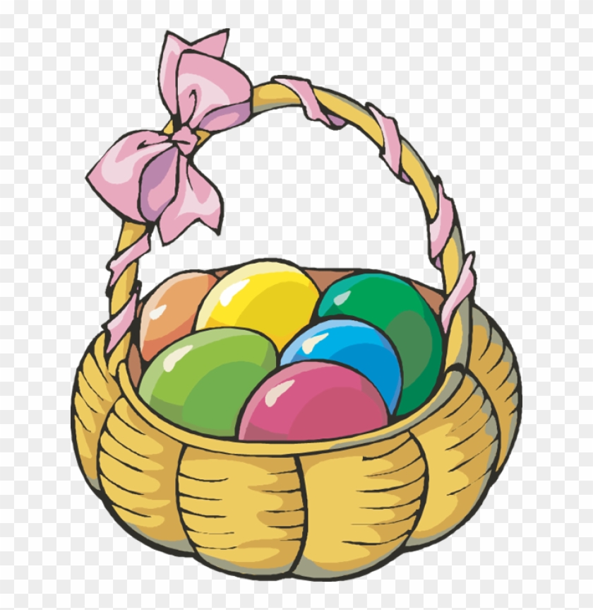 Basket Clip Art - Basket Of Easter Eggs #13724