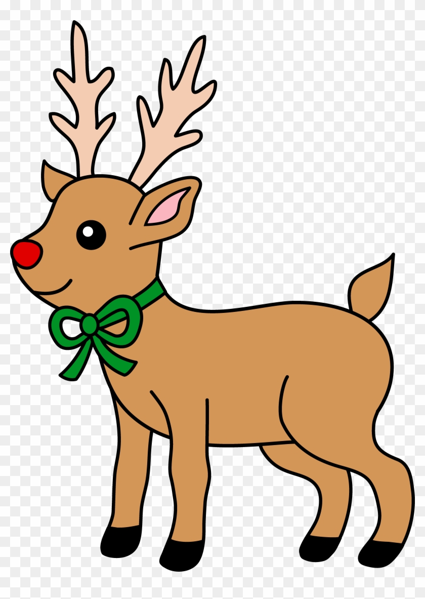 Cute Reindeer Clipart - Rudolph The Red Nosed Reindeer Clipart #13780