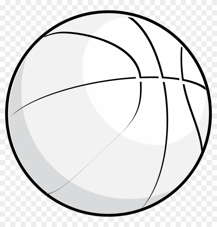 Basketball Black And White House Clipart Black And - White Basketball Ball Png #13775