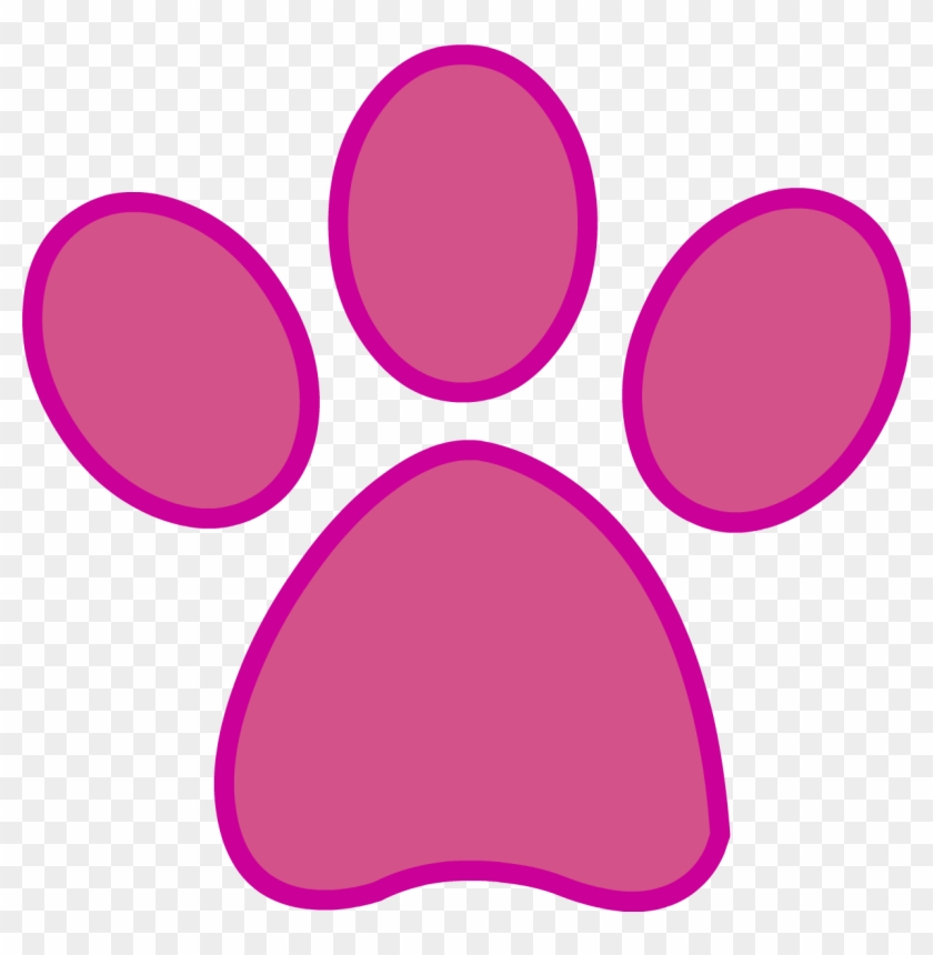 Pink Panther Clipart - Pink Panther Paw Print #13800