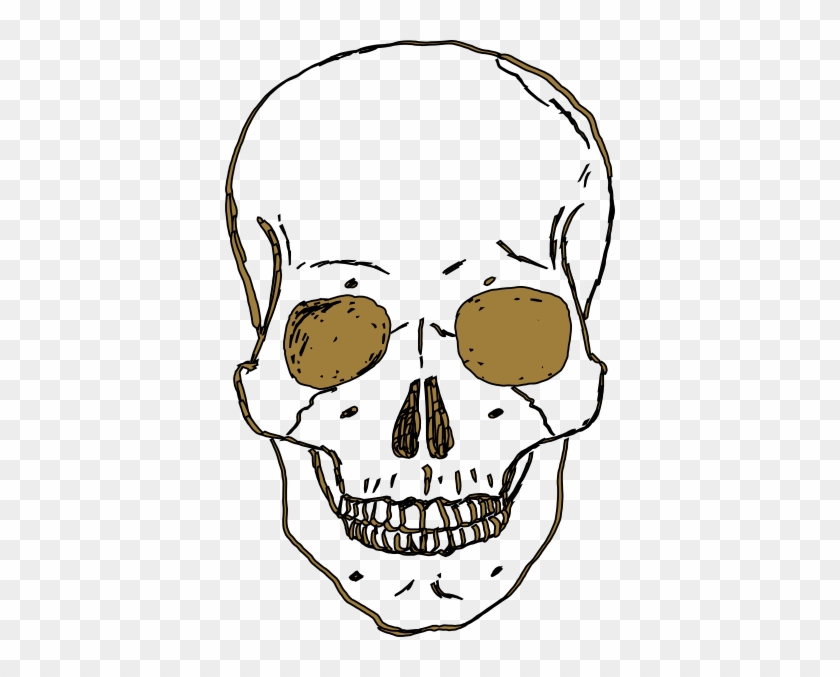 Gold Skull Clip Art - Skull Clipart Transparent Background #13886