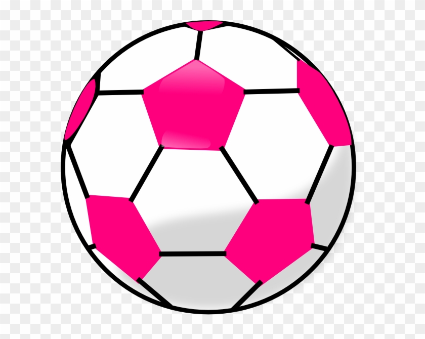 Soccer Ball Clip Art - Pink Soccer Ball Clipart #13897