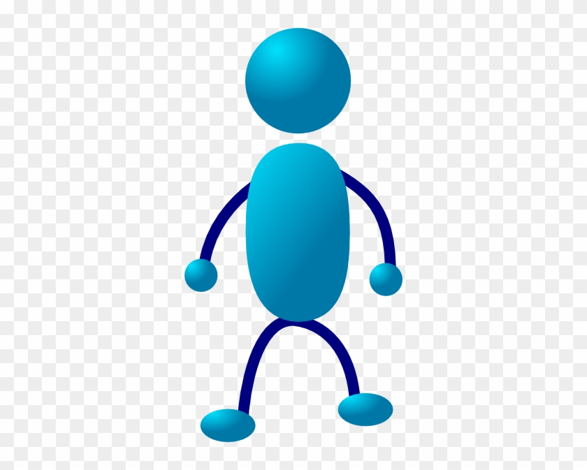 Standing Stick Man Clip Art At Clker - Stick Person Standing Clipart #13949