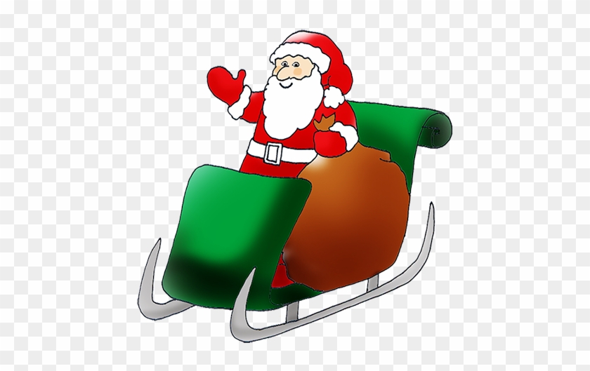 Santa Claus In Sledge - Santa Claus Clip Art #14029