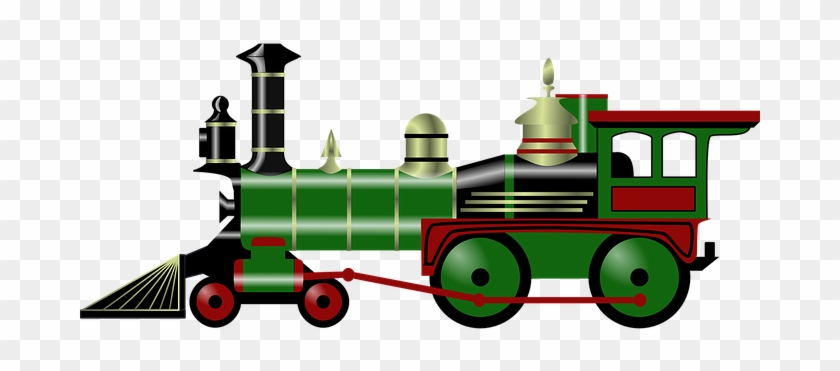 Steam Engine Train Old Transportation Toy - Christmas Train Clip Art #14152