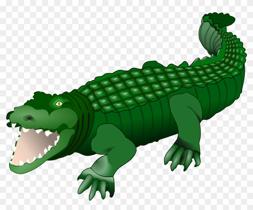 Free Crocodile Clip Art Of Crocodile Alligator Clip - Crocodile Clipart #14273