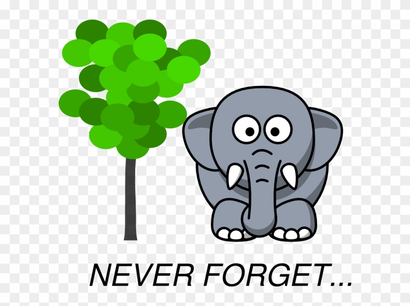 Elephant Clipart Memory - Elephant Never Forgets Clipart #14353