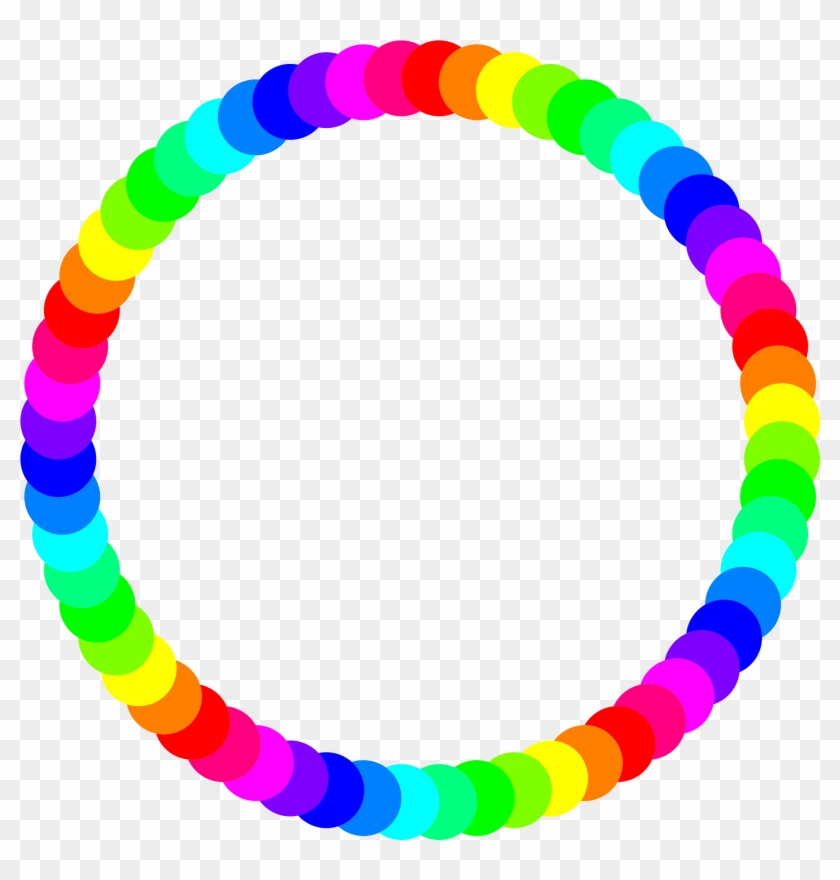 Circle Ring - Rainbow Circle Border #14432