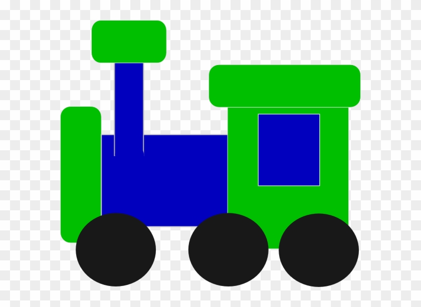 Blue And Green Train Clip Art At Clker - Blue And Green Train Clipart #14490