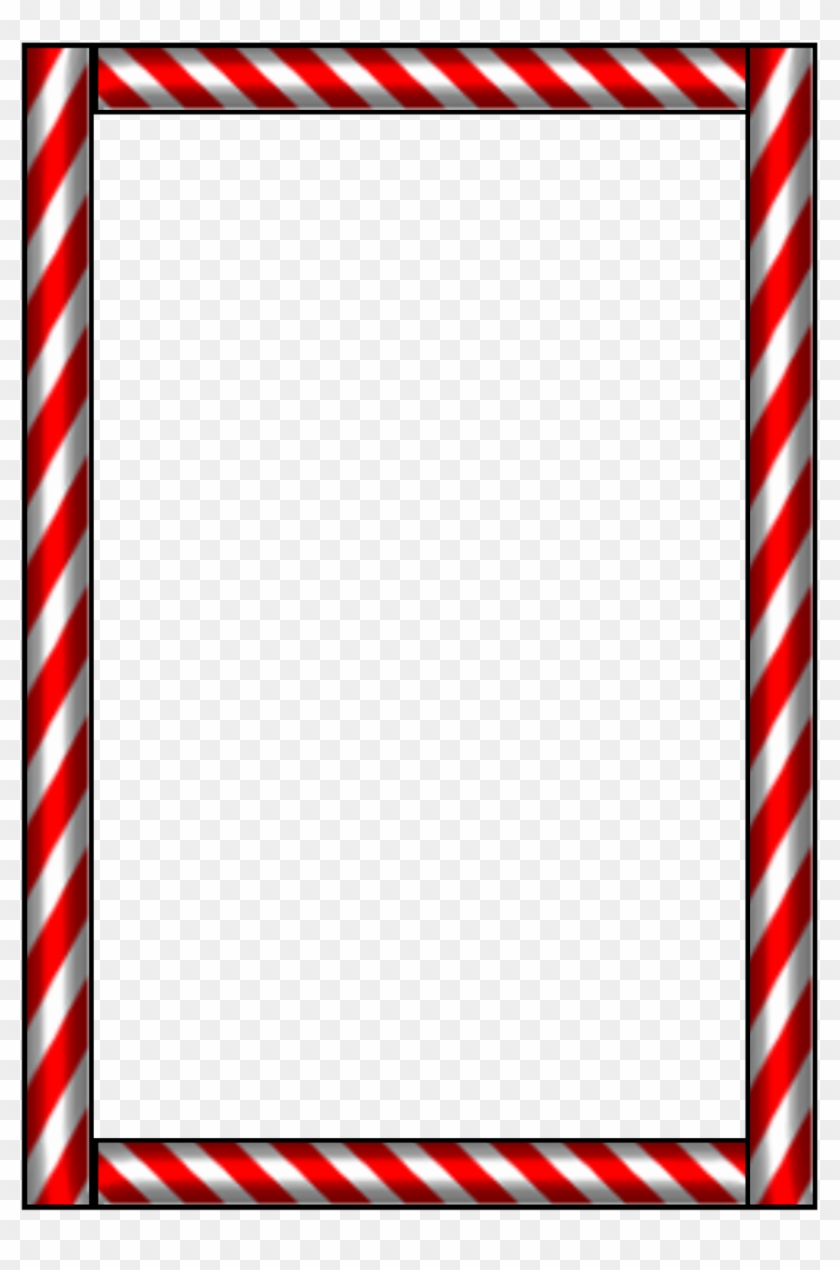 Candy Cane Clip Art Borders - Candy Cane Border #14565