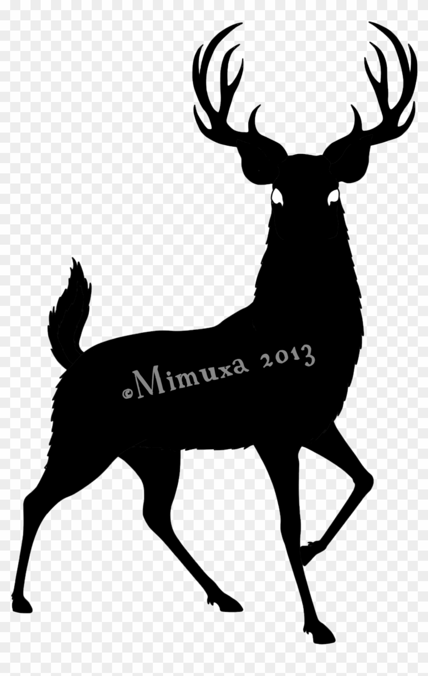 Deer Silhouette By Mimuxa On Deviantart - Deer Silhouette #14657