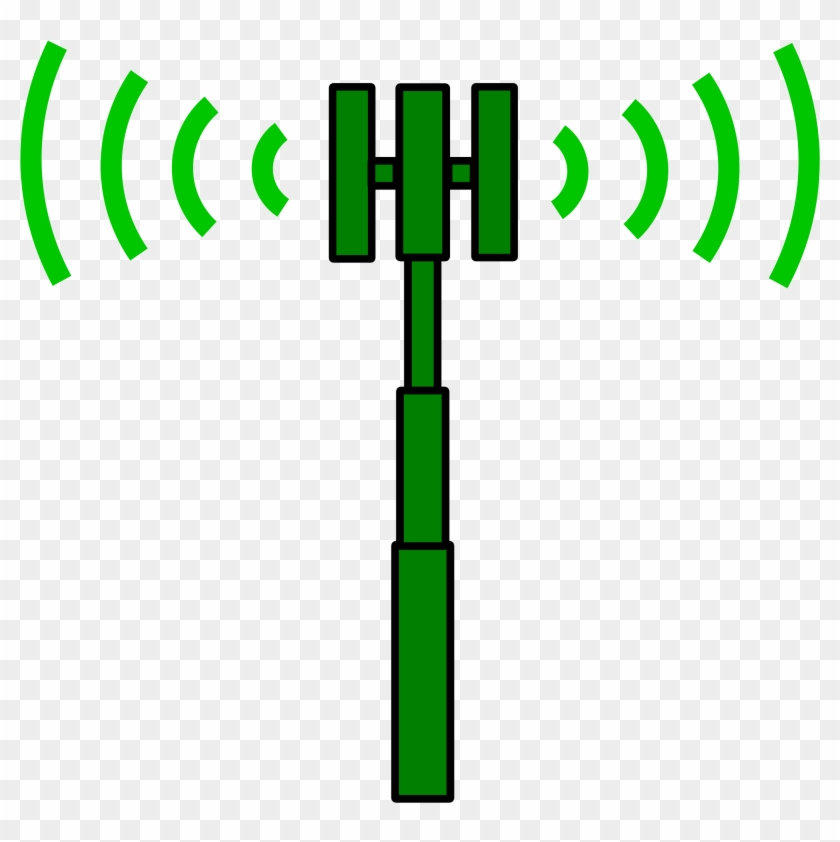 Site Transmitter - Cell Phone Tower Clip Art #14667