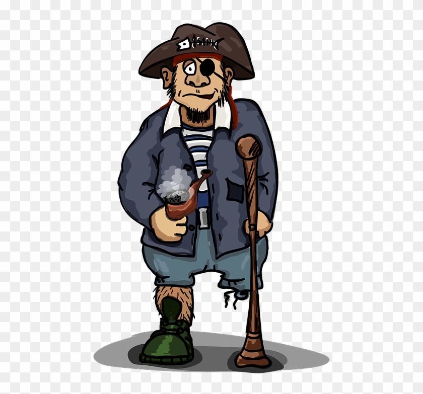 Pirate One Eyed One Legged The Three Corne - Pirate #14668