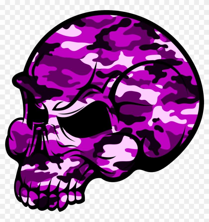 Skull Pink Camouflage Image - Pink Skull Png #14787