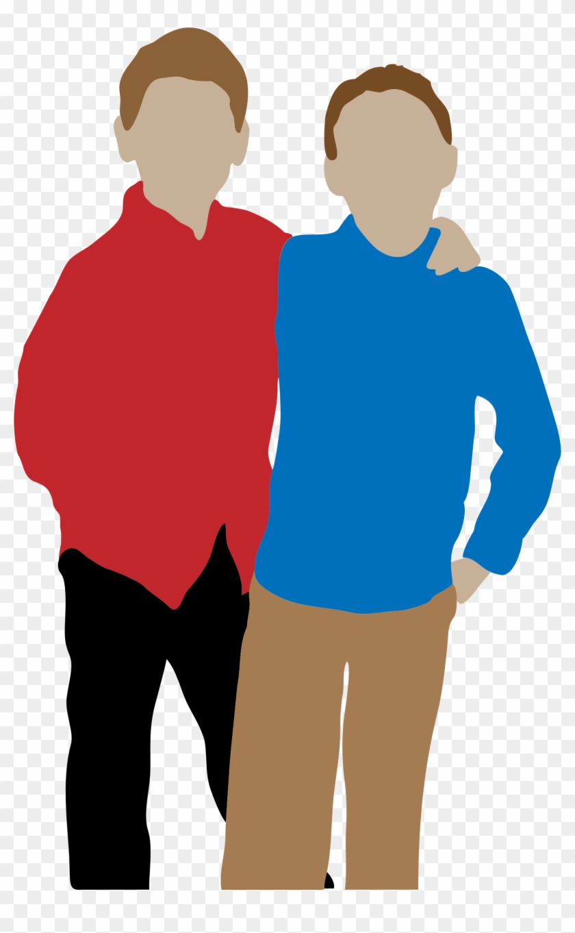 More From My Site - Two Boys Clipart #14826