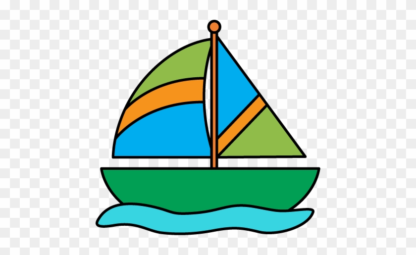Sailboat In Water - Water Transportation Clip Art #14827