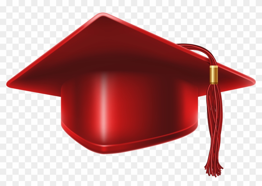 Red Graduation Cap Clip Art Image - Red Graduation Cap Png #14871