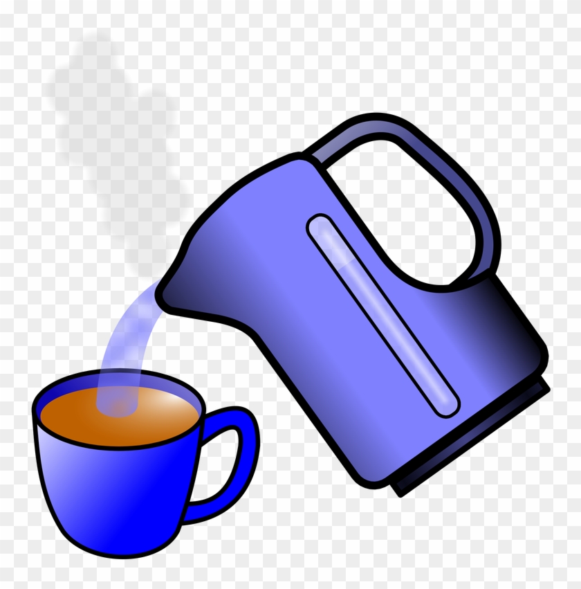 Hot Water Cup Clipart - Clipart Of Kettle Boiling #14913