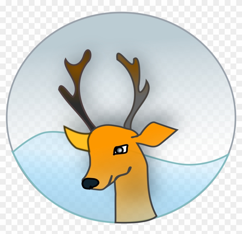 Deer Clip Art Download - Reindeer Santa การ์ตูน #14916