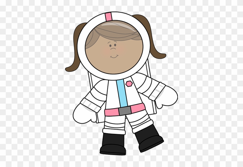 Girl Astronaut Floating - Astronaut Clip Art #15022