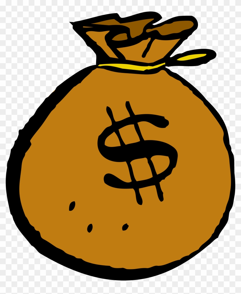 Cartoon Money Bag - Free Transparent PNG Clipart Images Download