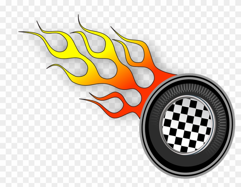Racing Wheel, Flaming, Flame, Wheel - Hot Wheels #15050