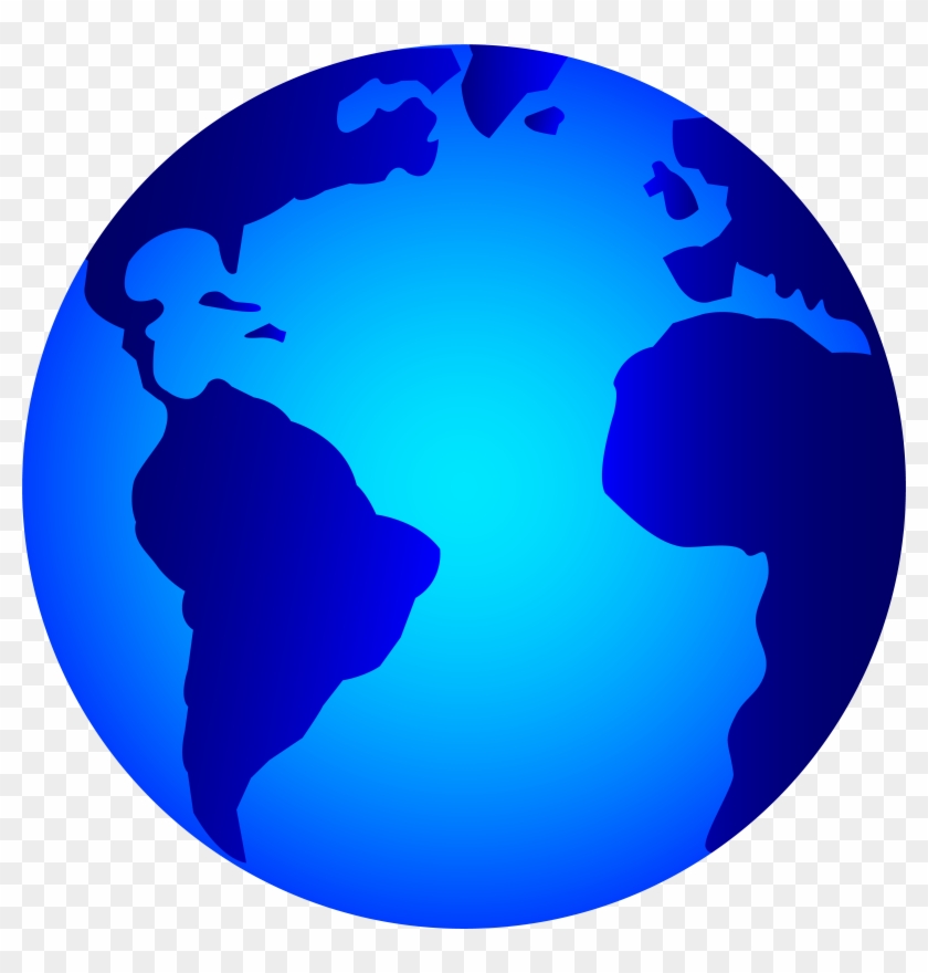 World Clip Art - Earth Black And White Png #15079