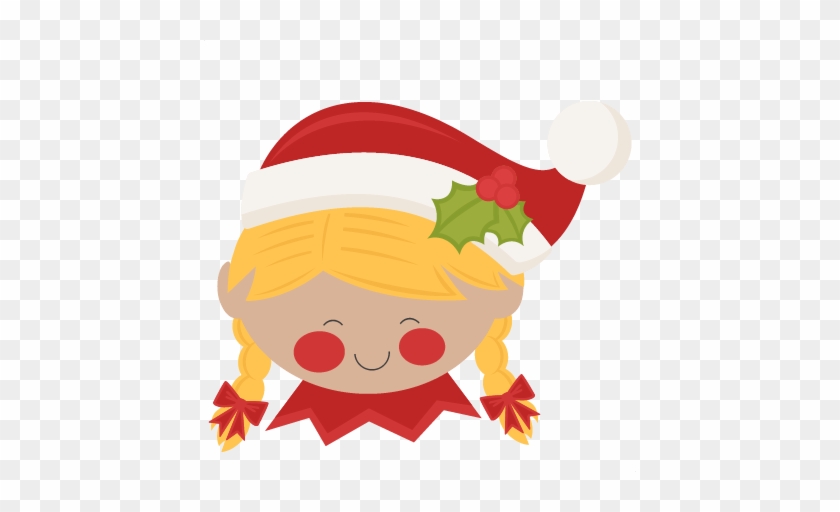 Christmas Elf Girl Svg Scrapbook Cut File Cute Clipart - Cute Elves Clip Art #15202