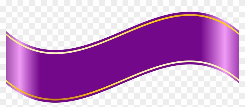 Purple Ribbon Clipart - Clip Art Png #15222