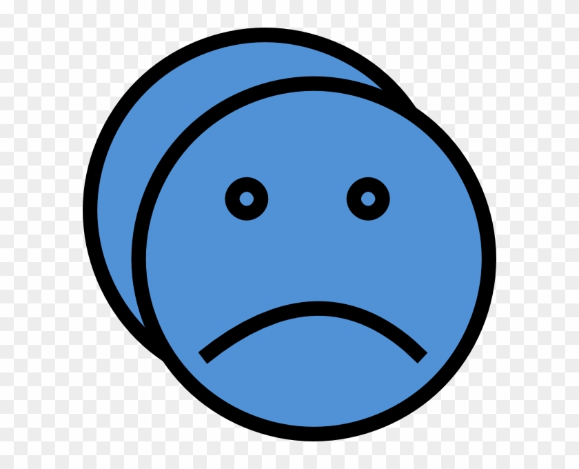 Sad Face Blue #15258