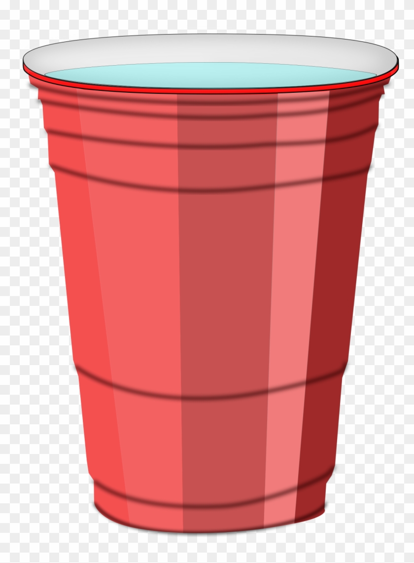 Clipart Clever Cup Of Water Clipart Plastic With Big - Plastic Red Cup Png #15358