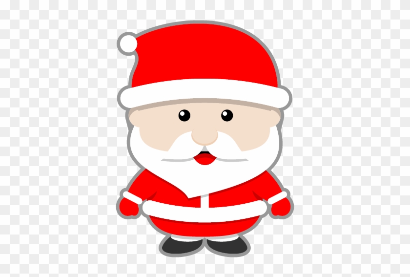 This Cute Santa Claus Clip Art Done In Kawaii-style - Cute Santa Claus Cartoon #15380