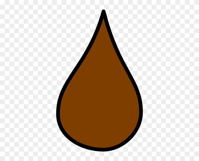 Water Clipart Rain Droplet - Brown Rain Drop Cartoon #15427