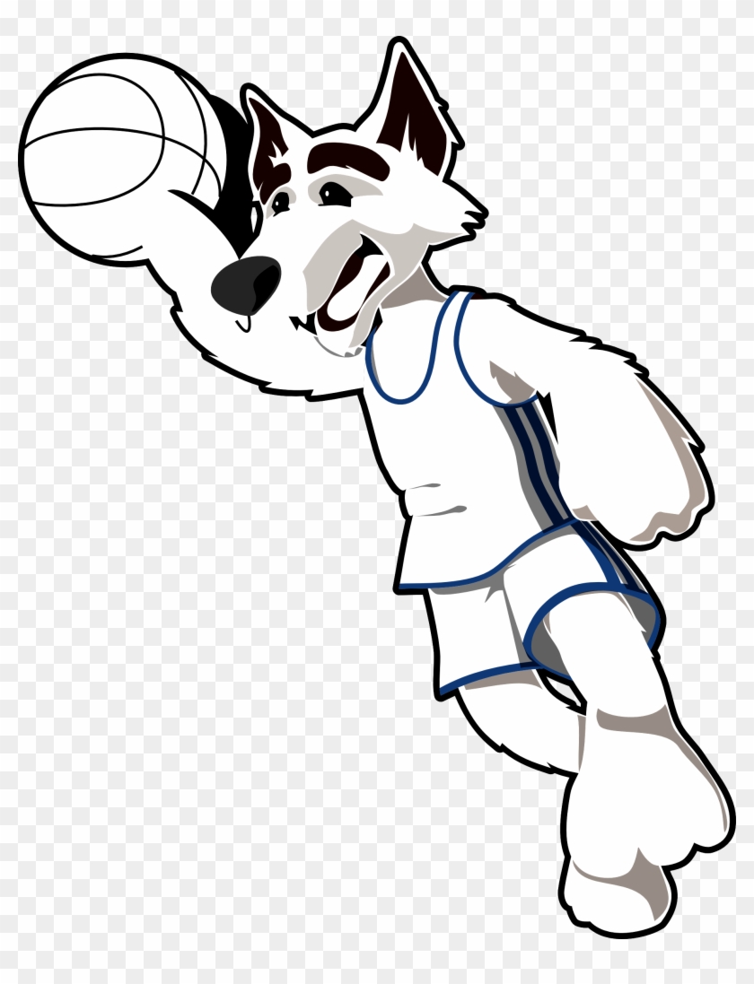 Wolf Clipart Black And White Clipart Panda Free - Clip Art Black And White Basketball #15468