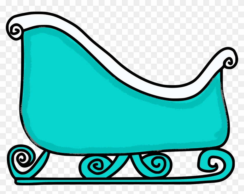 Santa - Clipart Of A Sleigh #15481