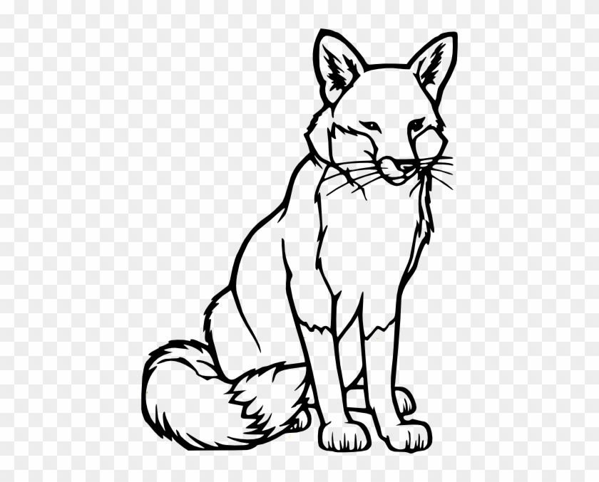 Fox Outline Clip Art At Bclipart Com Vector Clip Art - Fox Coloring Page #15479