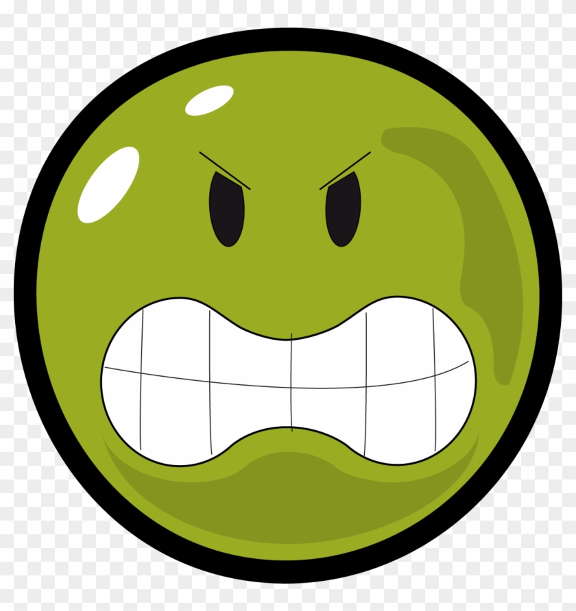 Marvellous Design Angry Face Clipart Smiley Black And - Soccer Clip Art #15500