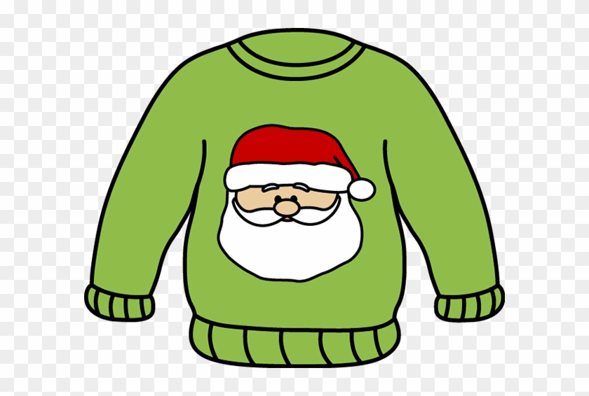Santa Sweater Clip Art - Sweater Clipart #15504