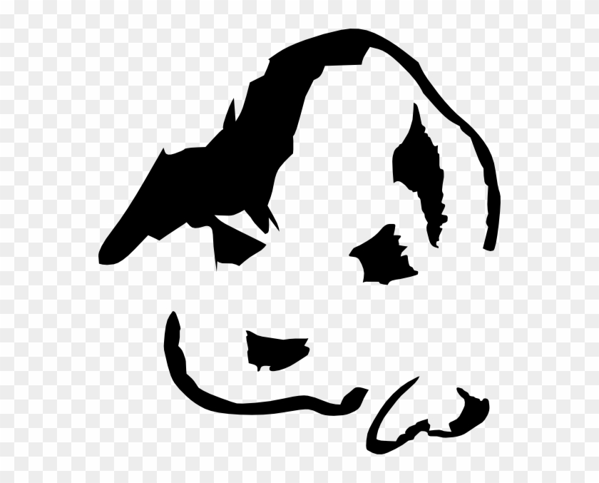 Puppy Face Lineart Clip Art At Clker - Clip Art #15523