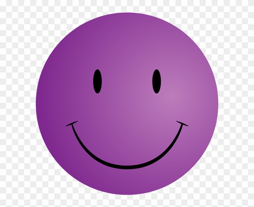 Free Printable Smiley Faces Clip Art - Purple Smiley Face #15548
