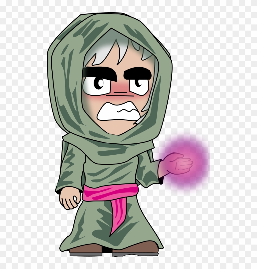 Free Necromancer Chibi - Comic Character With Hoodie #15564