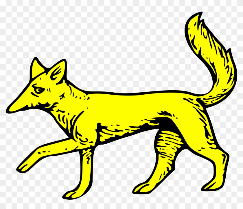 Fox Passant - Coat Of Arms Fox Symbol #15569